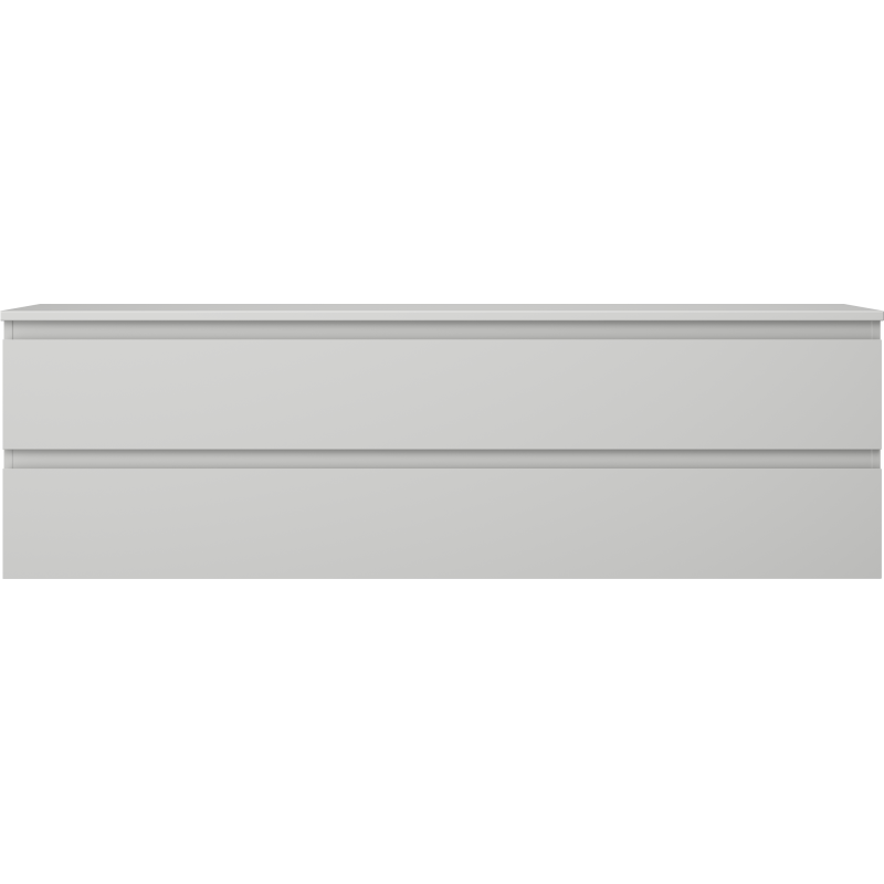 Mexen Orio vonios spintelė po praustuvu 160 cm su stalviršiu, 2 stalčiai, pilka matinė - 91A10-16047-2-BFFC62