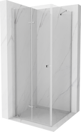 Mexen Lima sulankstoma dušo kabina 100 x 100 cm, permatoma, chrominė - 856-100-100-01-00