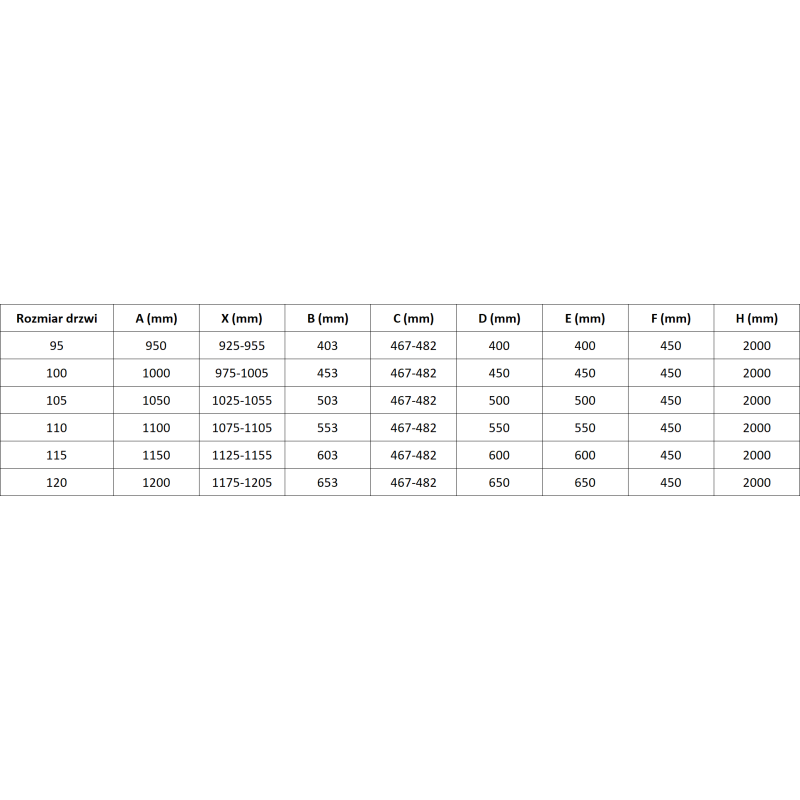 Mexen Mist-B atveriamos dušo durys 115 cm, skaidrios, chromas - 8A2-115-001-01-00