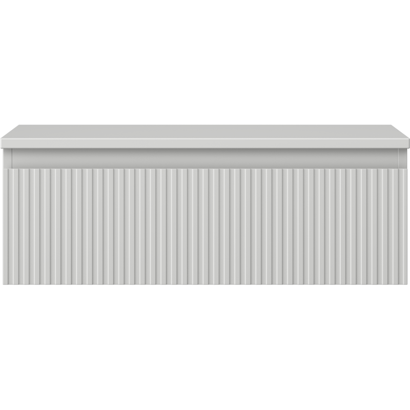 Mexen Rivel vonios spintelė po praustuvu 70 cm su stalviršiu, 1 stalčius, profiliuotas, pilkas matinis - 91A20-07023-1-BFC62