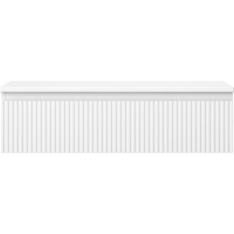 Mexen Rivel vonios spintelė po praustuvu 90 cm su stalviršiu, 1 stalčius, grioveliais, balta matinė - 91A20-09023-1-BFC01