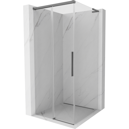 Mexen Rox L stumdoma dušo kabina 95 x 95 cm, skaidri, gun metalas - 8C2L-095-095-95-00