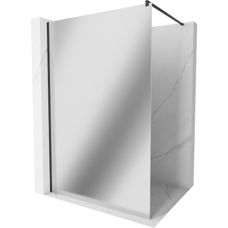 Mexen Kioto dušo siena Walk-in 100 x 200 cm, veidrodis 8 mm, juoda - 800-100-101-70-50