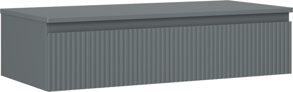 Mexen Rivel vonios spintelė po praustuvu 100 cm su stalviršiu, 1 stalčius, rifliuota, matinė grafitu - 91A20-10023-1-BFC66