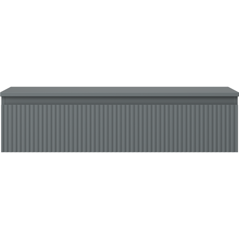 Mexen Rivel vonios spintelė po praustuvu 100 cm su stalviršiu, 1 stalčius, rifliuota, matinė grafitu - 91A20-10023-1-BFC66