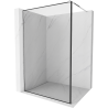 Mexen Kioto dušo siena Walk-in 60 x 200 cm, juodas rėmas 8 mm, chromas - 800-060-101-01-70