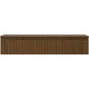 Mexen Rivel vonios spintelė po praustuvu 120 cm su stalviršiu, 1 stalčius, rifliuota, riešutas - 91A20-12023-1-BFC86