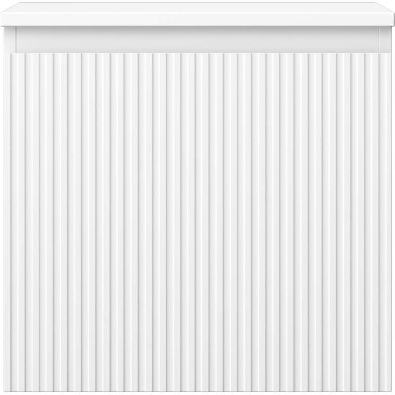 Mexen Rivel vonios kambario spintelė po praustuvu 50 cm su stalviršiu, 1 stalčius, gofruota, matinė balta - 91A20-05047-1-BFC01