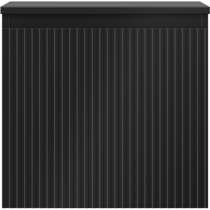 Mexen Rivel vonios spintelė po kriaukle 50 cm su stalviršiu, 1 stalčius, rifliuota, juoda matinė - 91A20-05047-1-BFC71