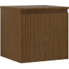 Mexen Rivel vonios spintelė su stalviršiu 50 cm, 1 stalčius, grioveliais, riešutmedis - 91A20-05047-1-BFC86