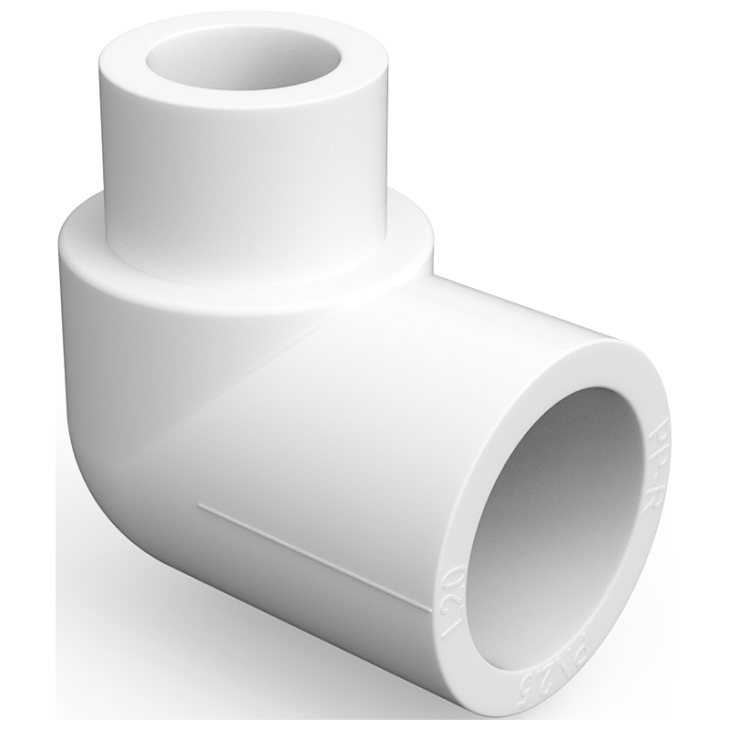 Mexen PPR 90° suvirinto perspėjimai kelio alkūnė PPR vamzdžiams 20 x 20, PN25 - W97335-2020-00