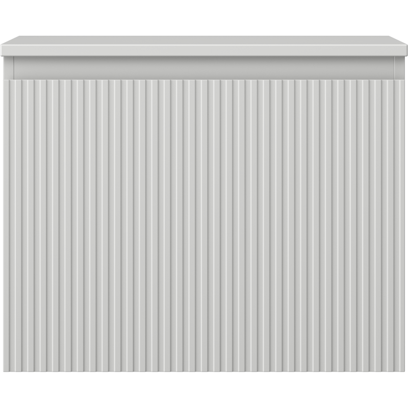 Mexen Rivel vonios kambario spintelė po praustuvu 60 cm su stalviršiu, 1 stalčius, grioveliuotas, pilka matinė