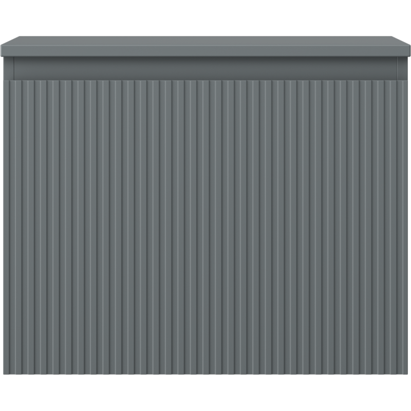 Mexen Rivel vonios spintelė po praustuvu 60 cm su stalviršiu, 1 stalčius, rifliuotas, matinis grafitas - 91A20-06047-1-BFC66