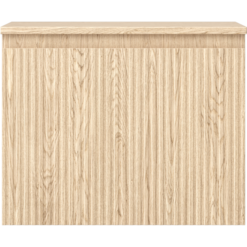 Mexen Rivel vonios spintelė po kriaukle 60 cm su stalviršiu, 1 stalčius, grioveliais, ąžuolas - 91A20-06047-1-BFC81