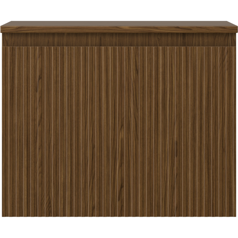 Mexen Rivel vonios spintelė po praustuvu 60 cm su stalviršiu, 1 stalčius, rifliuotas, riešutas - 91A20-06047-1-BFC86