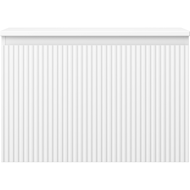 Mexen Rivel vonios spintelė po praustuvu 70 cm su stalviršiu, 1 stalčius, rifliuota, matinė balta - 91A20-07047-1-BFC01