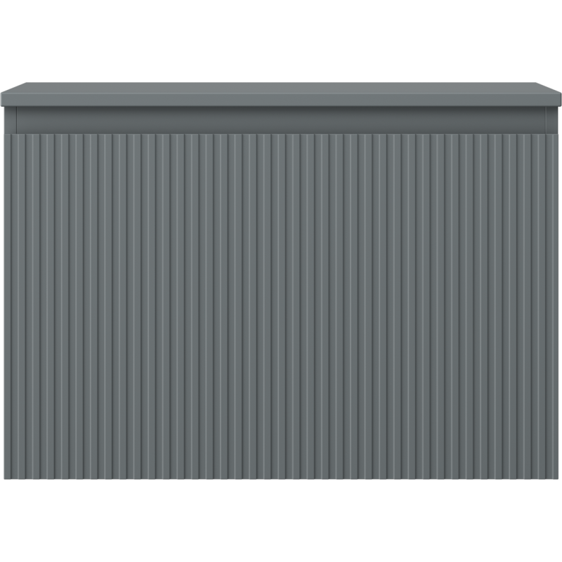 Mexen Rivel vonios spintelė po praustuvu 70 cm su stalviršiu, 1 stalčiumi, grioveliuota, grafito matinė