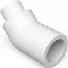 Mexen PPR alkūnė 45° suvirinta PPR vamzdžiams 25 x 25, PN25 - W97336-2525-00