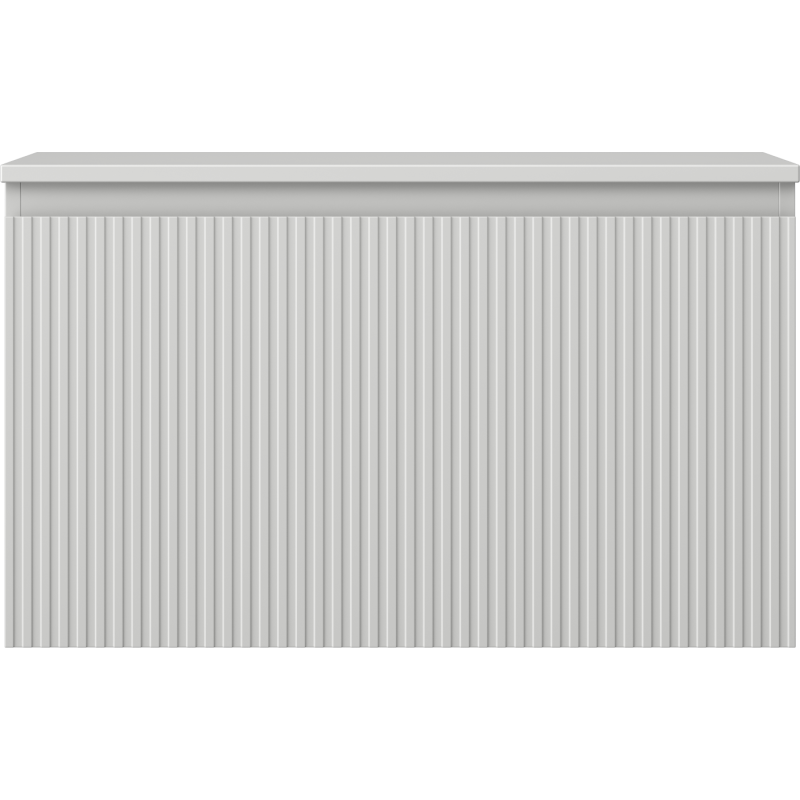 Mexen Rivel Vonios Spintelė po Praustuvu 80 cm su Stalviršiu, 1 Stalčius, Briaunuota, Pilka Matinė - 91A20-08047-1-BFC62