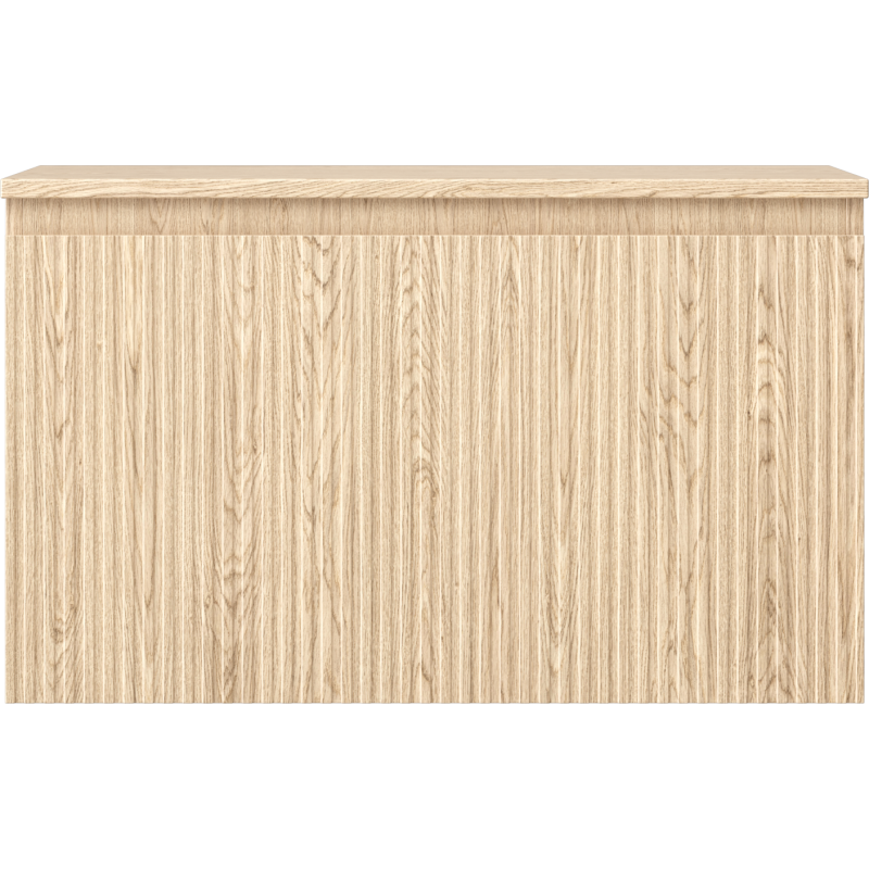 Mexen Rivel vonios kambario spintele po praustuvu 80 cm su stalviršiu, 1 stalčius, grioveliai, ąžuolas - 91A20-08047-1-BFC81