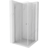 Mexen Lima Dviguba sulankstoma dušo kabina 80 x 80 cm, skaidri, chromuota - 856-080-080-02-00