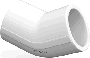 Mexen PPR 45° suvirintas alkūninis vamzdis PPR 20 x 20, PN20 - W97337-2020-00