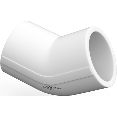 Mexen PPR 45° suvirinta alkūnė PPR vamzdžiams 25 x 25, PN20 - W97337-2525-00