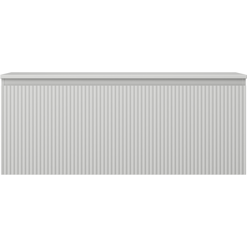 Mexen Rivel vonios spintelė po praustuvu 120 cm su stalviršiu, 1 stalčius, grioveliai, pilka matinė - 91A20-12047-1-BFC62