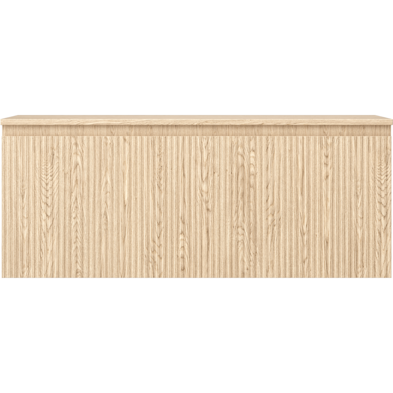 Mexen Rivel vonios kambario spintelė po praustuvu 120 cm su stalviršiu, 1 stalčius, rifliuota, ąžuolas