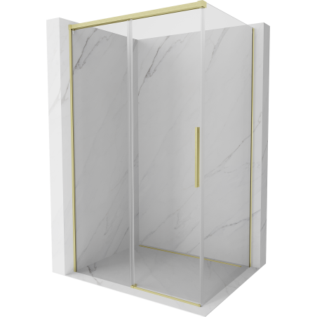 Mexen Rox slankioji dušo kabina 95 x 80 cm, permatoma, auksinis šlifuotas - 8C2-095-080-55-00