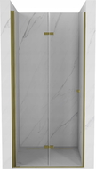 Mexen Lima sulankstomos dušo durys, 70 cm, skaidrios, auksinės - 856-070-000-50-00