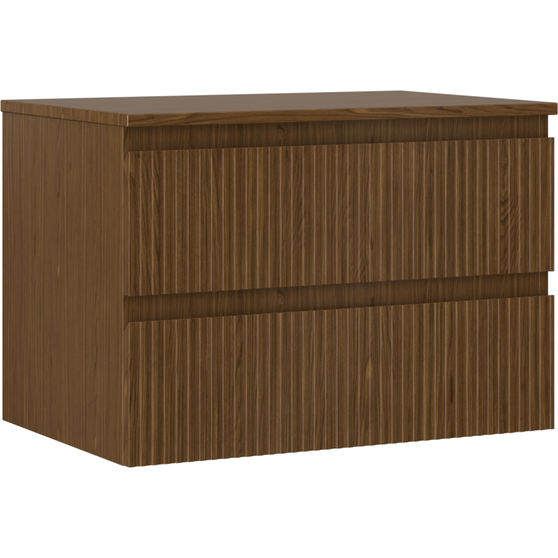 Mexen Rivel vonios spintelė po praustuvu 70 cm su stalviršiu, 2 stalčiai, grioveliai, riešutas - 91A20-07047-2-BFFC86