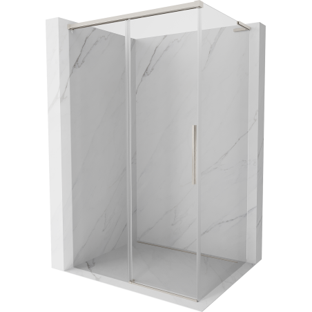 Mexen Rox L stumdomas dušo kabinas 110 x 80 cm, permatomas, matinio nikelio - 8C2L-110-080-97-00