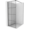 Mexen Kioto dušo siena Walk-in 80 x 200 cm, juodas tinklelis 8 mm, juodas - 800-080-101-70-77