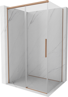 Mexen Rox stumdomos dušo kabina 135 x 90 cm, permatomas, šlifuotas varis - 8C2-135-090-65-00
