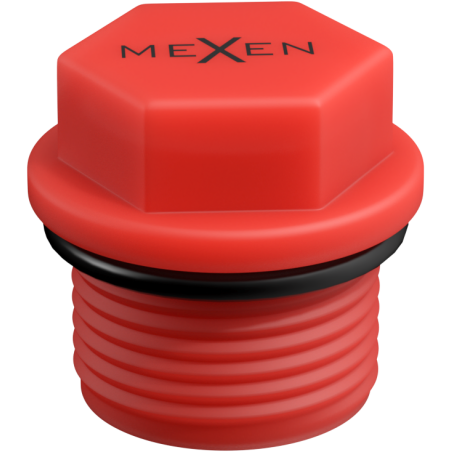 Mexen PPR trumpas kištukas bandymams 1/2 GZ raudonas - W97343-12-01