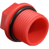 Mexen PPR trumpas testavimo kamštis 3/4 GZ raudonas - W97343-34-01