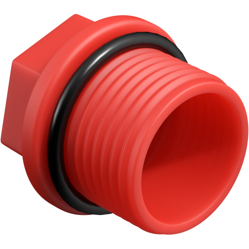 Mexen PPR trumpas bandymo kamštis 1 GZ raudonas - W97343-10-01