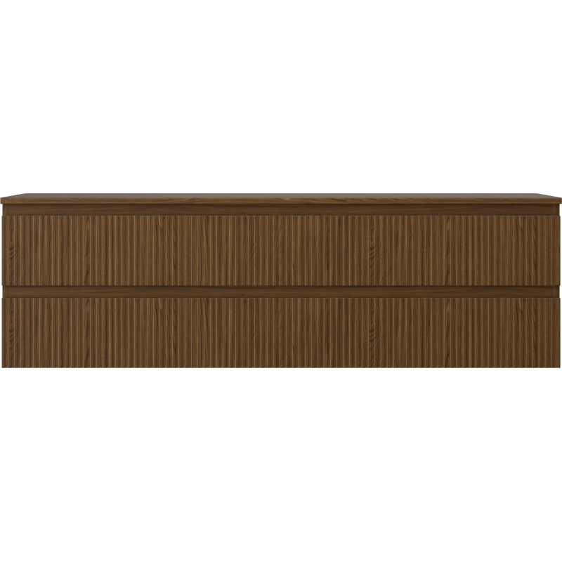 Mexen Rivel vonios kambario spintelė po praustuvu 160 cm su stalviršiu, 2 stalčiai, grioveliai, riešutas - 91A20-16047-2-BFFC86