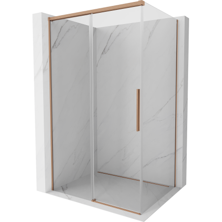 Mexen Rox stumdomas dušo kabina 90 x 120 cm, skaidrus, šlifuotas varis - 8C2-090-120-65-00