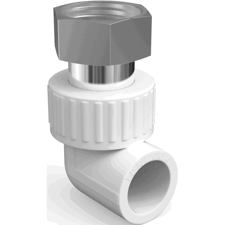 Mexen PPR alkūnė su pusiau sriegiu, suvirinama prie PPR vamzdžių 32 x 1 vidinis sriegis - W97353-3210F-00