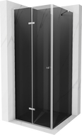 Mexen Lima sulankstoma dušo kabina 80 x 80 cm, grafitas, chromas - 856-080-080-01-40