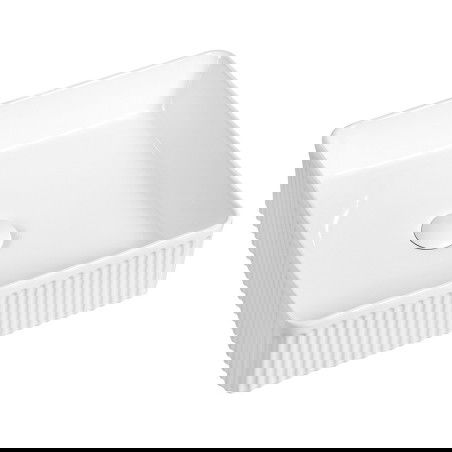 Mexen Grovo stalviršio viršuje esanti rifliuota praustuvė 41 x 41 cm, balta - 22304100