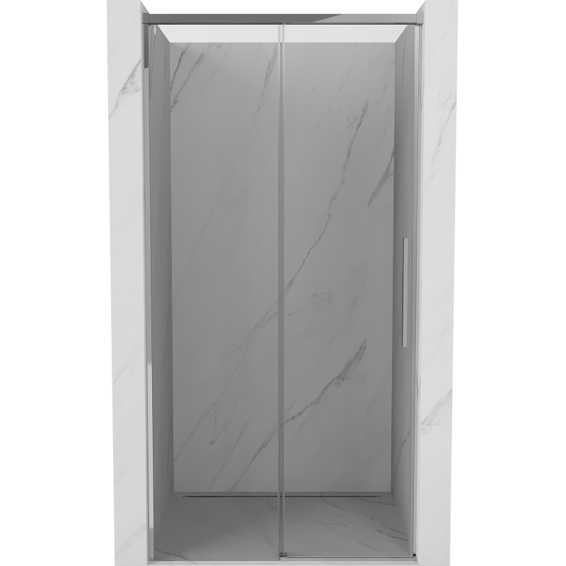 Mexen Rox slankios dušo durys 125 cm, skaidrios, chromuotos - 8C2-125-000-01-00