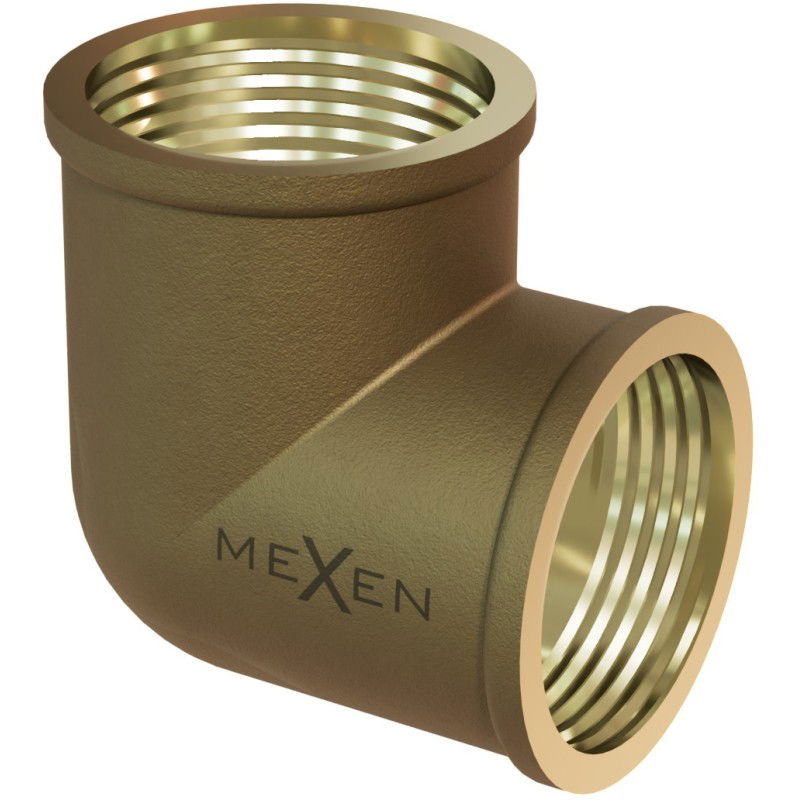 Mexen BRASS žalvarinis alkūnė 3/4 vidinis sriegis x 3/4 vidinis sriegis - W97402-3434