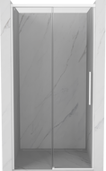 Mexen Rox stumdomos dušo durys 135 cm, skaidrios, baltos - 8C2-135-000-20-00