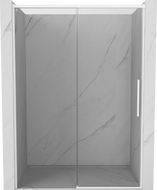 Mexen Rox stumdomos dušo durys 140 cm, skaidrios, baltos - 8C2-140-000-20-00