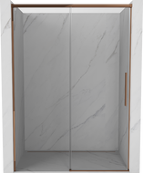 Mexen Rox stumdomos dušo durys 145 cm, skaidrios, rožinio aukso - 8C2-145-000-60-00