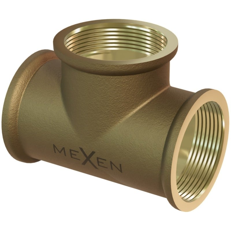 Mexen BRASS žalvarinis trišakis 1/2 GV x 1/2 GV x 1/2 GV - W97403-121212
