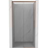 Mexen Rox stumdomos dušo durys 135 cm, skaidrios, šlifuotas varis - 8C2-135-000-65-00